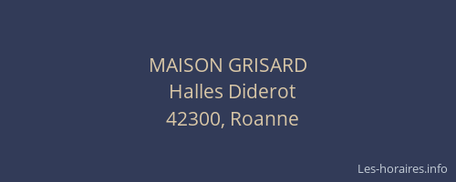 MAISON GRISARD
