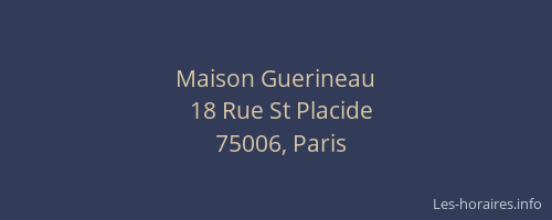 Maison Guerineau