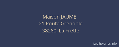 Maison JAUME