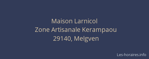 Maison Larnicol