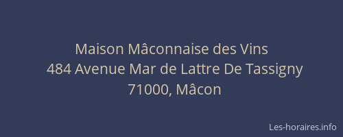 Maison Mâconnaise des Vins