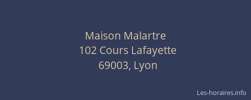 Maison Malartre