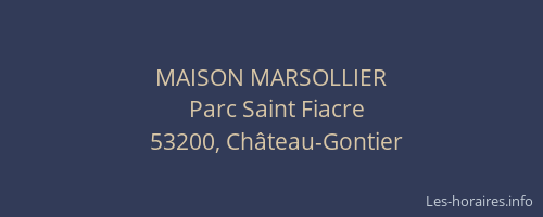 MAISON MARSOLLIER