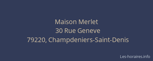 Maison Merlet