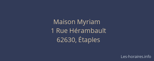Maison Myriam
