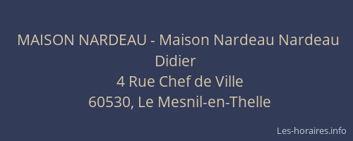 MAISON NARDEAU - Maison Nardeau Nardeau Didier
