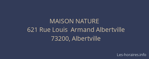 MAISON NATURE