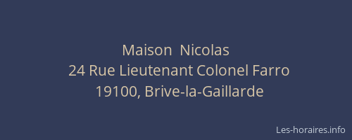 Maison  Nicolas