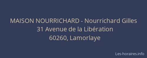 MAISON NOURRICHARD - Nourrichard Gilles