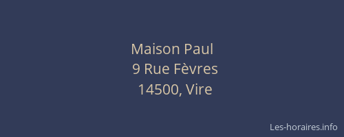 Maison Paul