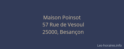 Maison Poinsot