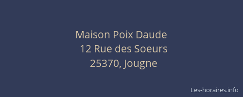 Maison Poix Daude