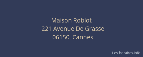 Maison Roblot