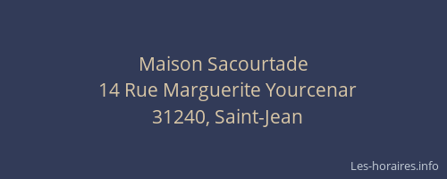 Maison Sacourtade