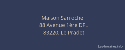 Maison Sarroche