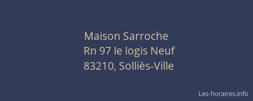 Maison Sarroche