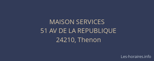 MAISON SERVICES
