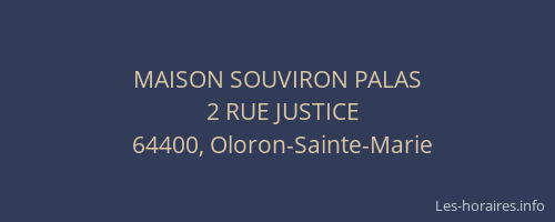 MAISON SOUVIRON PALAS