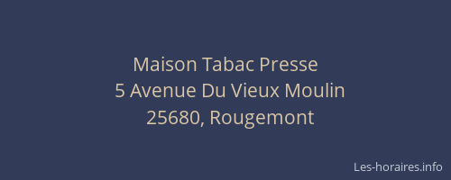 Maison Tabac Presse