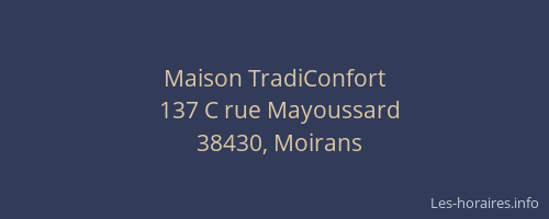 Maison TradiConfort