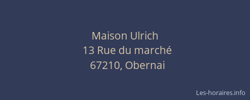 Maison Ulrich