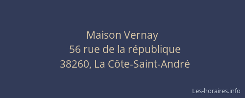 Maison Vernay