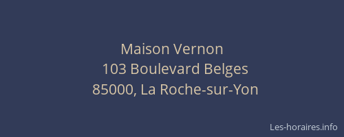 Maison Vernon