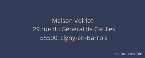 Maison Voiriot