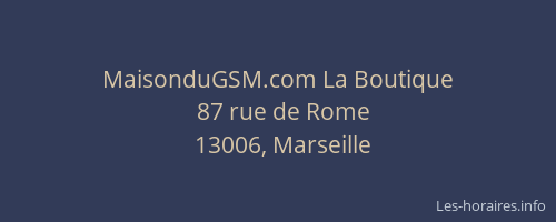 MaisonduGSM.com La Boutique