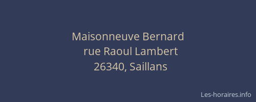 Maisonneuve Bernard