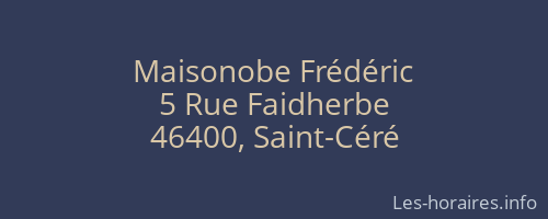 Maisonobe Frédéric