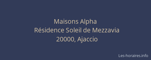 Maisons Alpha
