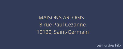 MAISONS ARLOGIS