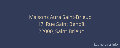 Maisons Aura Saint-Brieuc