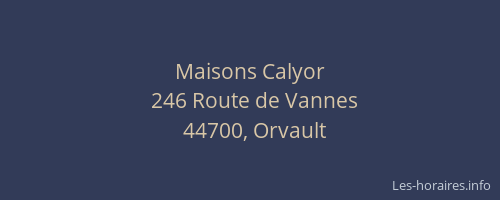 Maisons Calyor