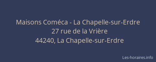 Maisons Coméca - La Chapelle-sur-Erdre