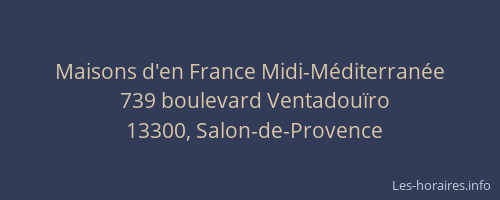 Maisons d'en France Midi-Méditerranée