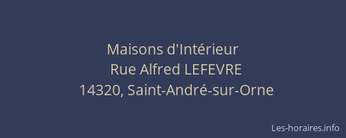 Maisons d'Intérieur