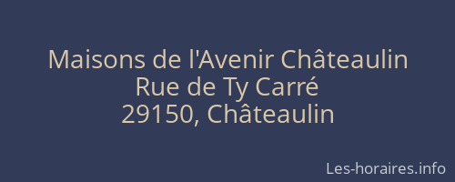 Maisons de l'Avenir Châteaulin