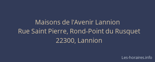 Maisons de l'Avenir Lannion