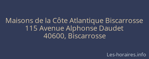 Maisons de la Côte Atlantique Biscarrosse