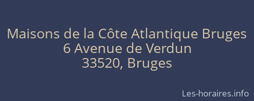 Maisons de la Côte Atlantique Bruges