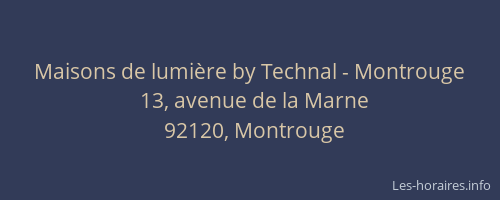 Maisons de lumière by Technal - Montrouge