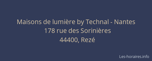 Maisons de lumière by Technal - Nantes