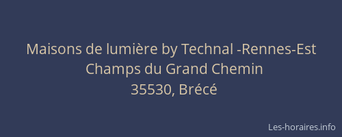 Maisons de lumière by Technal -Rennes-Est