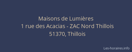 Maisons de Lumières