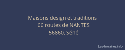 Maisons design et traditions