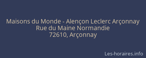 Maisons du Monde - Alençon Leclerc Arçonnay