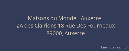 Maisons du Monde - Auxerre