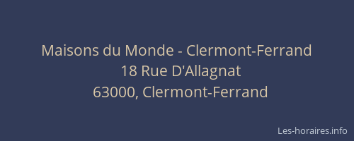 Maisons du Monde - Clermont-Ferrand
